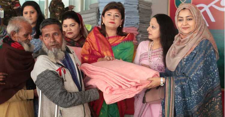 শীতার্ত মানুষের পাশে সেনা পরিবার কল্যাণ সমিতি