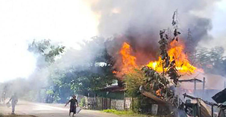 Myanmar air strikes reported in battle, internet cut in more areas