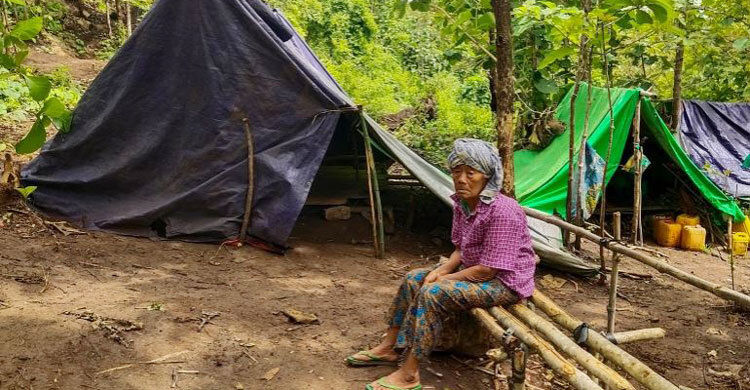 Myanmar military accused of blocking aid to displaced civilians