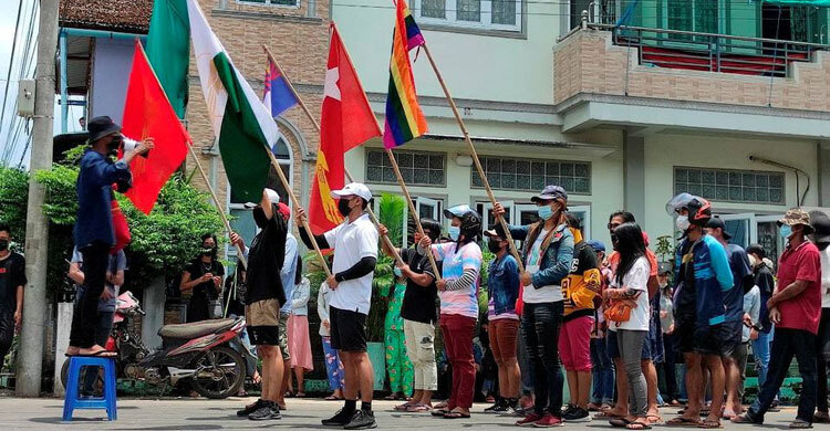 Myanmar protesters march 3 months after coup; UN warns of ‘standstill’