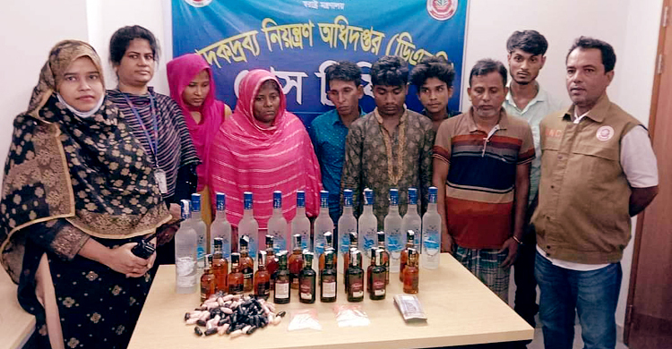 ময়মনসিংহে রোহিঙ্গাসহ সাত মাদক কারবারি গ্রেফতার