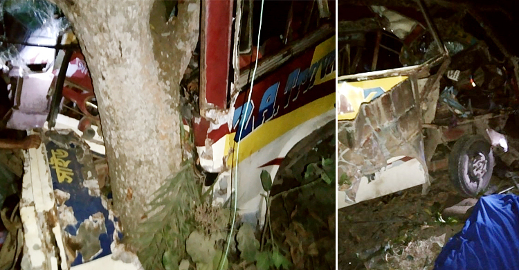 বদলগাছীতে বাস-ট্রাক্টর মুখোমুখি সংঘর্ষে নিহত ২
