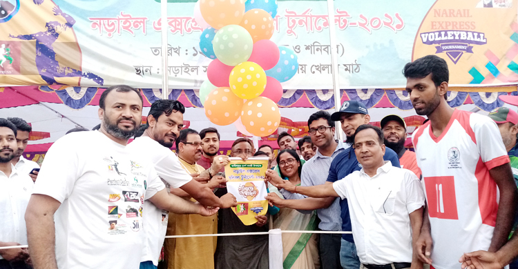 স্বাধীনতার সুবর্ণ জয়ন্তী উপলক্ষে নড়াইলে ভলিবল টুর্নামেন্ট