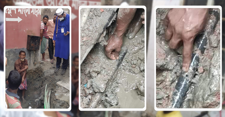 মসজিদে বিস্ফোরণ : তিতাসের পাইপে দুইটি ছিদ্র