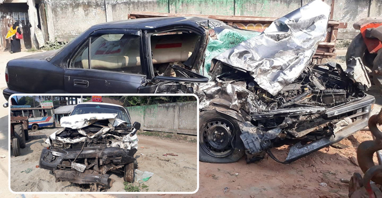 মাইক্রোবাস-প্রাইভেটকার মুখোমুখি সংঘর্ষে মসজিদের খতিব নিহত