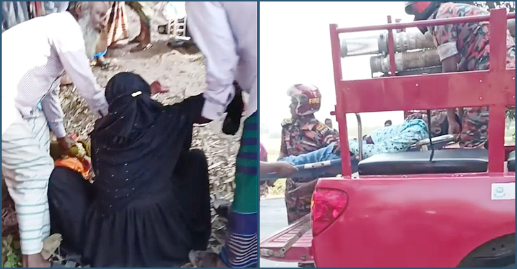 ট্রাকের ধাক্কায় মায়ের কোল থেকে ছিটকে পড়ে শিশুর মৃত্যু