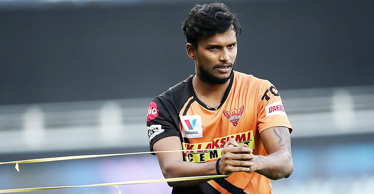 হায়দরাবাদে নাটরাজনের বদলি খেলোয়াড় মালিক