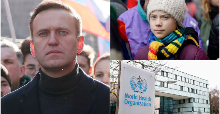 Navalny, WHO and Thunberg among nominees for Nobel Peace Prize