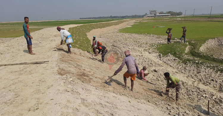 নেত্রকোনায় ফসল রক্ষা বাঁধের ৮৫ শতাংশ কাজ শেষ