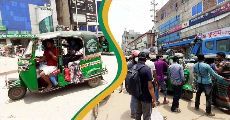 রিকশা-সিএনজিতে মাওয়া ঘাটে ছুটছে মানুষ