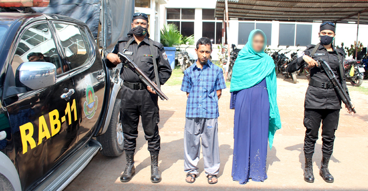 নারায়ণগঞ্জে ইয়াবাসহ স্বামী-স্ত্রী আটক