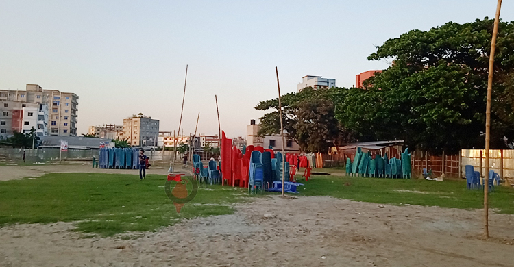 প্রস্তুত সভামঞ্চ, ২৫ বছর পর হচ্ছে নারায়ণগঞ্জ জেলা আ&rsquo;লীগের সম্মেলন