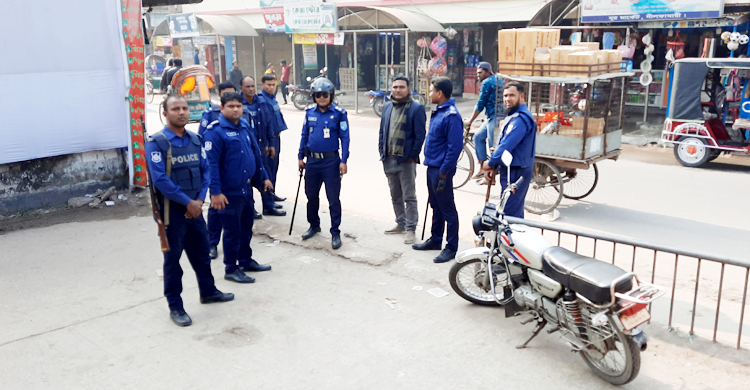 নীলফামারীতে পুলিশি বাধায় ছত্রভঙ্গ বিএনপির গণমিছিল