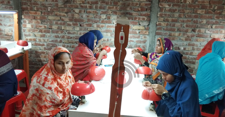 শত নারীকে স্বাবলম্বী করছে ডোমারের পরচুলা