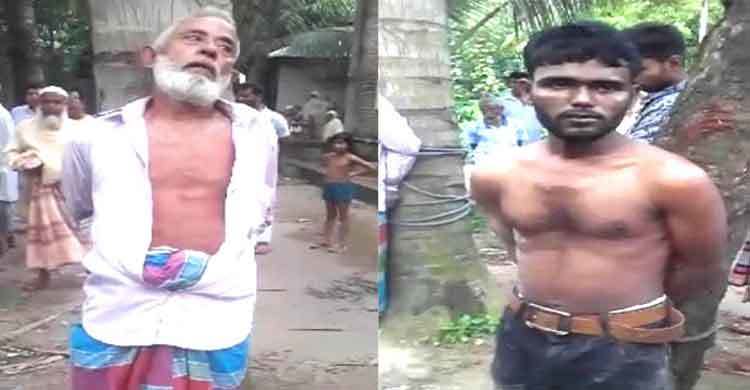 চুরির অপবাদে মৎস্যচাষিকে গাছের সঙ্গে বেঁধে নির্যাতন
