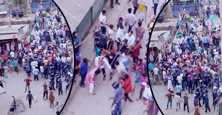 বসুরহাটে আ.লীগের প্রতিবাদ সভায় হামলা, পুলিশসহ আহত ৭০