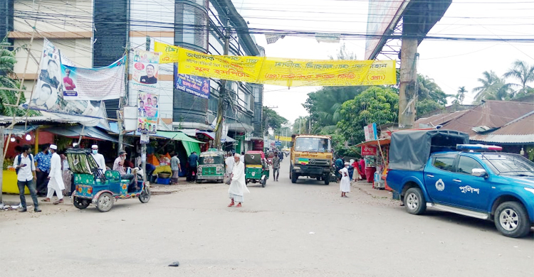 নোয়াখালী পৌরসভাসহ ৬ ইউনিয়নে সর্বাত্মক লকডাউন চলছে