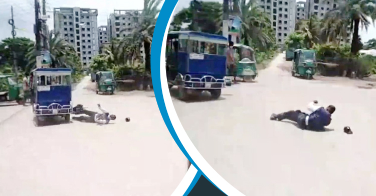 অটোরিকশা থেকে পুলিশ সদস্য ছিটকে পড়ার ঘটনায় চালক কারাগারে