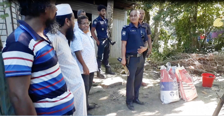 উপজেলা কৃষক লীগের সভাপতির বাড়ি থেকে মর্টার শেল উদ্ধার