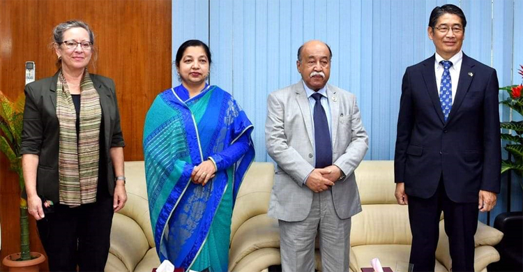 শিল্পমন্ত্রীর সঙ্গে জাপান ও ডেনমার্কের রাষ্ট্রদূতের সাক্ষাৎ