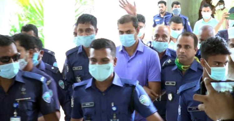 ১৫ দিনের রিমান্ড শেষে কারাগারে ওসি প্রদীপ