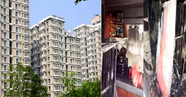 রূপপুর পারমাণবিক প্রকল্পের আবাসিক ভবনে আগুন