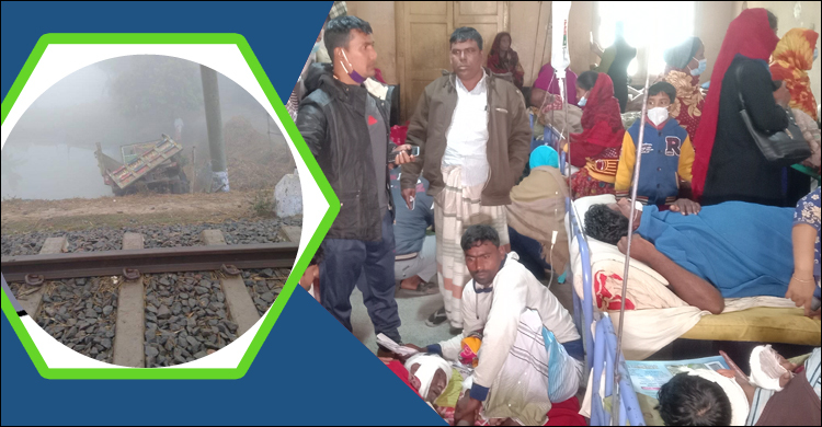 কুয়াশায় ট্রেন না দেখে রেললাইনে উঠে গেল ট্রলি