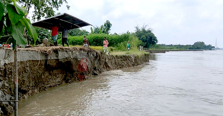 ভাঙছে কাথুরিয়া গ্রাম, সরিয়ে নেওয়া হচ্ছে বসতভিটা