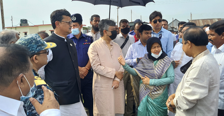 পদ্মা সেতু উদ্বোধনের জনসভাস্থল পরিদর্শনে নৌপ্রতিমন্ত্রী