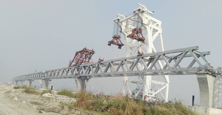 দৃশ্যমান হলো পদ্মা সেতুর পৌনে ৩ কিলোমিটার