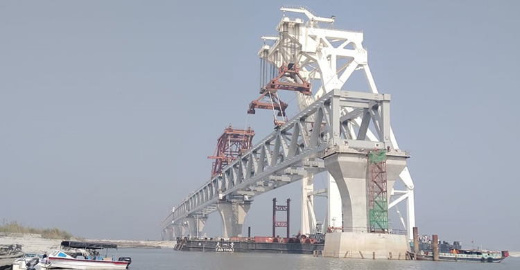 দৃশ্যমান হলো পদ্মা সেতুর ৩ কিলোমিটার