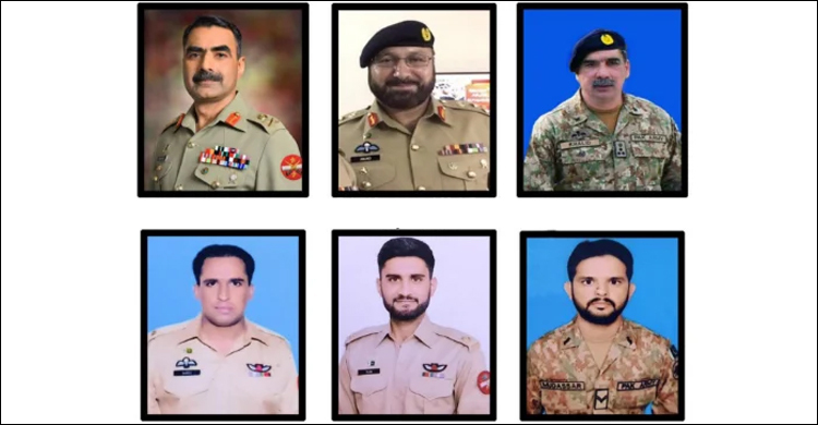 পাকিস্তানে নিখোঁজ সামরিক হেলিকপ্টার বিধ্বস্ত, নিহত ৬