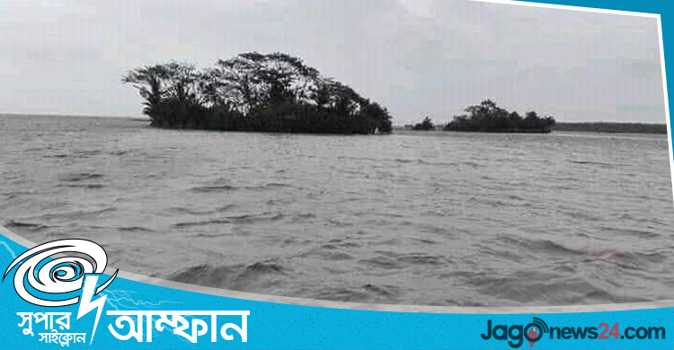 পটুয়াখালীতে ঘূর্ণিঝড় আম্ফানের প্রভাব শুরু