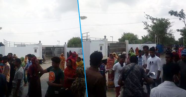 বেতনের দাবিতে সাকিবের কাঁকড়া ফার্মে শ্রমিকদের বিক্ষোভ