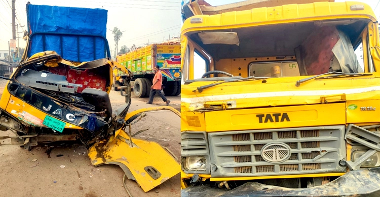 2 killed as truck, pickup van collide in Gazipur