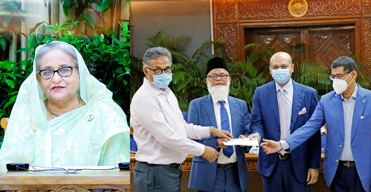 প্রধানমন্ত্রীর ত্রাণ তহবিলে ইউসিবির ১০ কোটি টাকার অনুদান