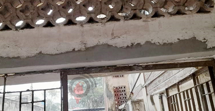 ফরিদপুর মেডিকেল কলেজ হাসপাতালে ফাটল ঢাকতে পলেস্তারা!