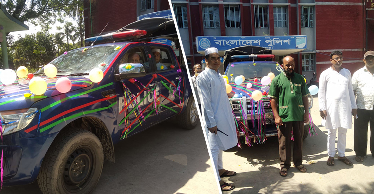 ওসির আসনে বসে সাজানো গাড়িতে বাড়ি ফিরলেন কনস্টেবল!