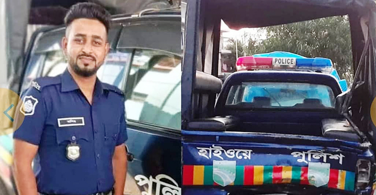গাজীপুরে পুলিশভ্যানে বাসের ধাক্কায় কনস্টেবল নিহত