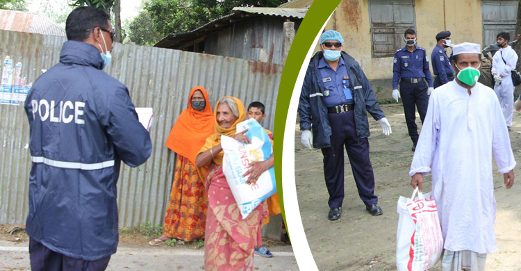 ছেলের জন্মদিনের জমানো টাকায় দুস্থদের খাবার দিলেন পুলিশ কর্মকর্তা