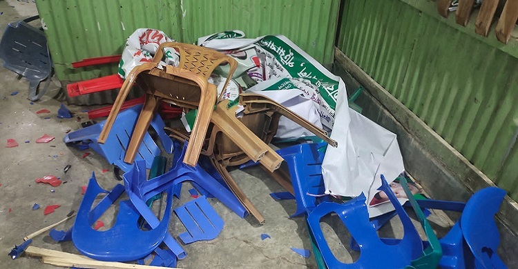 পটুয়াখালী জেলা বিএনপি কার্যালয়ে হামলা-ভাঙচুর
