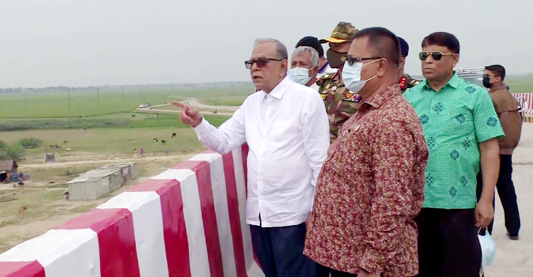 কিশোরগঞ্জে উন্নয়ন কাজ পরিদর্শন করেছেন রাষ্ট্রপতি