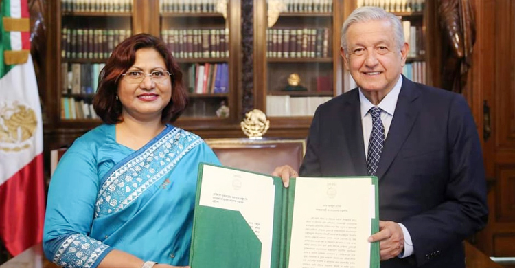 মেক্সিকোর রাষ্ট্রপতির কাছে বাংলাদেশের রাষ্ট্রদূতের পরিচয়পত্র পেশ
