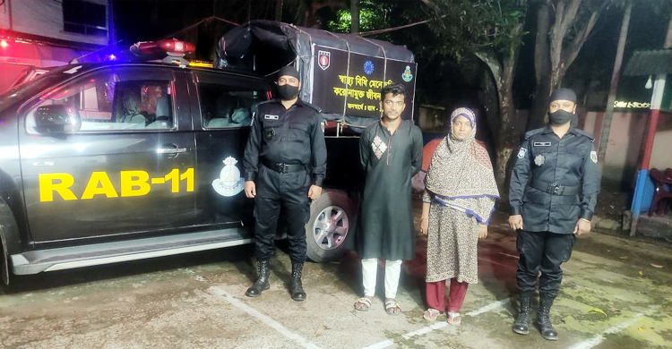 কুমিল্লায় মাদকসহ মা-ছেলে গ্রেফতার