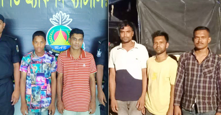 রাজধানীতে পাঁচ ছিনতাইকারী গ্রেফতার