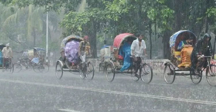 Rain or thundershowers with gusty wind likely over country