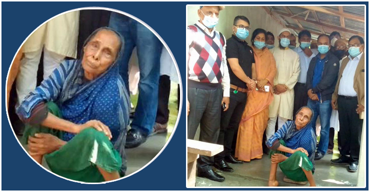 হামাগুড়ি দিয়ে চলা শাহাবানু পেলেন মাথা গোঁজার ঠাঁই