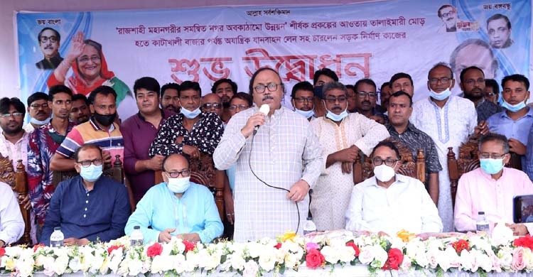 রাজশাহীর ঝকঝকে সড়কে স্বাচ্ছন্দ্যে চলবে নগরবাসী: মেয়র