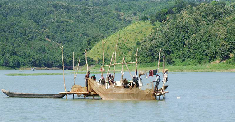 কাপ্তাই হ্রদে মাছ ধরায় নিষেধাজ্ঞা বাড়ল