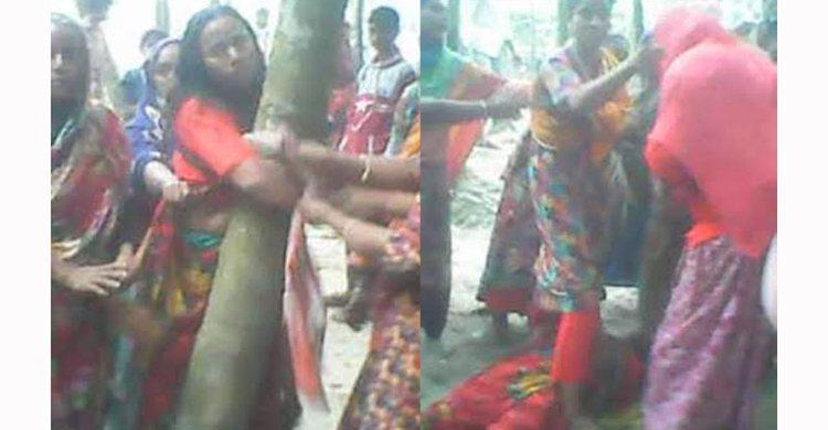 রংপুরে মা-মেয়েকে গাছের সঙ্গে বেঁধে নির্যাতন